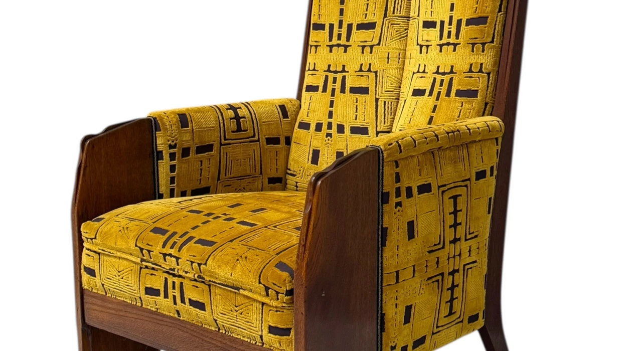 Art Deco Amsterdamse School Lounge Chair by Cornelis van der Sluys, 1918